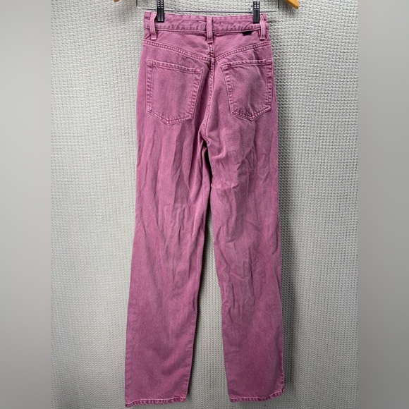 PacSun Womens Jeans Size 23 Pink 90s Boyfriend Hi Rise Relaxed Summer Barbiecore - Picture 3 of 7
